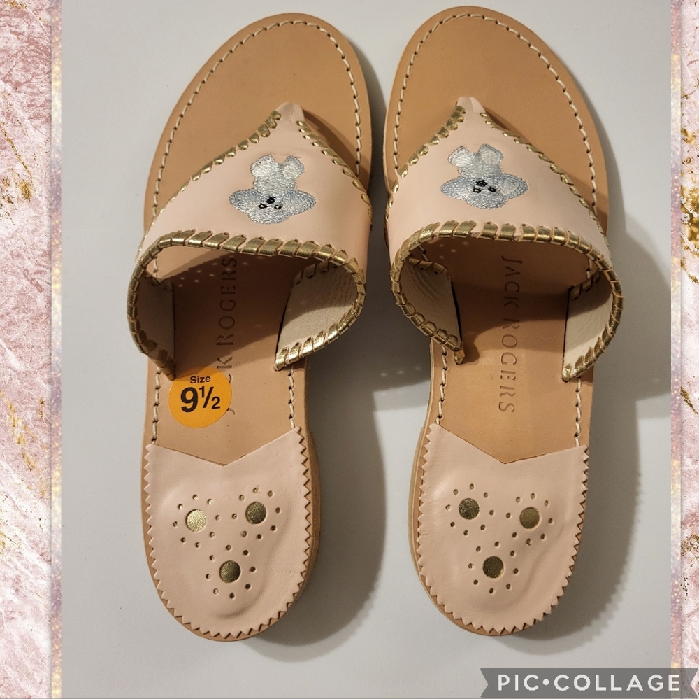 JACK ROGERS POODLE THONG SANDALS - Picture 2 of 3